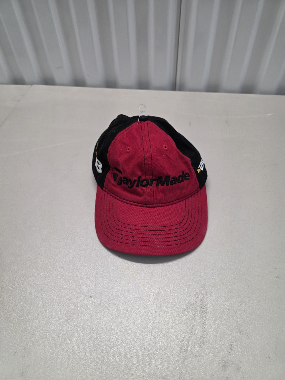 Taylormade Burner Golf Hat Red Black Hook Loop Adjustable Tmax Gear
